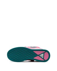 Baskets basses en cuir fuchsia Reebok