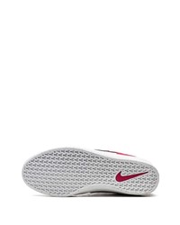 Baskets basses en cuir fuchsia Nike