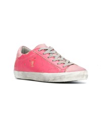 Baskets basses en cuir fuchsia Golden Goose Deluxe Brand