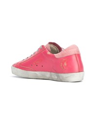 Baskets basses en cuir fuchsia Golden Goose Deluxe Brand