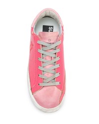 Baskets basses en cuir fuchsia Golden Goose Deluxe Brand