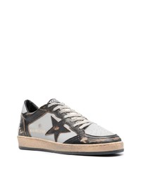 Baskets basses en cuir gris foncé Golden Goose