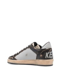 Baskets basses en cuir gris foncé Golden Goose