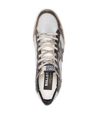 Baskets basses en cuir gris foncé Golden Goose