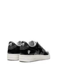 Baskets basses en cuir gris foncé A Bathing Ape