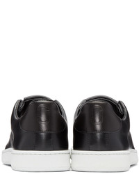 Baskets basses en cuir gris foncé Marc Jacobs