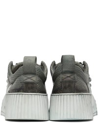 Baskets basses en cuir gris foncé Boris Bidjan Saberi