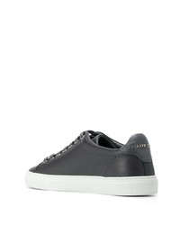 Baskets basses en cuir gris foncé Philipp Plein