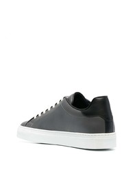 Baskets basses en cuir gris foncé Philipp Plein