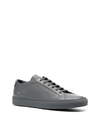 Baskets basses en cuir gris foncé Common Projects