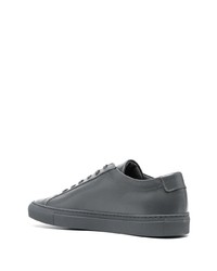 Baskets basses en cuir gris foncé Common Projects