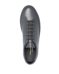 Baskets basses en cuir gris foncé Common Projects