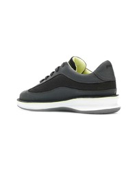 Baskets basses en cuir gris foncé Camper