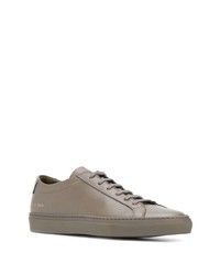 Baskets basses en cuir grises Common Projects