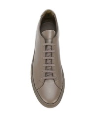 Baskets basses en cuir grises Common Projects