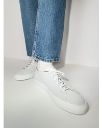 Baskets basses en cuir grises Common Projects