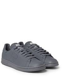 Baskets basses en cuir grises Raf Simons