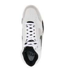 Baskets basses en cuir grises Nike