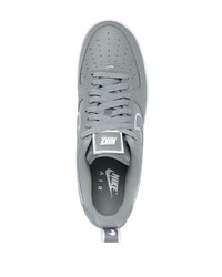 Baskets basses en cuir grises Nike