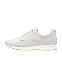 Baskets basses en cuir grises Anna Field