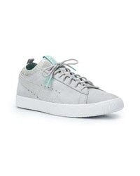 Baskets basses en cuir grises Puma