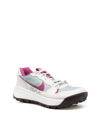 Baskets basses en cuir grises Nike