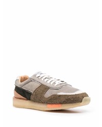 Baskets basses en cuir grises Clarks Originals