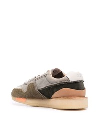 Baskets basses en cuir grises Clarks Originals