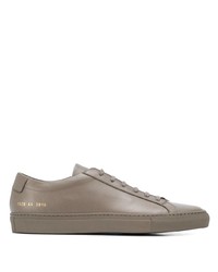 Baskets basses en cuir grises Common Projects