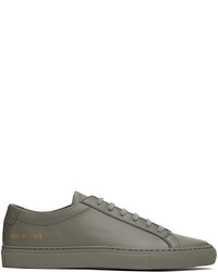 Baskets basses en cuir grises Common Projects