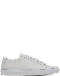 Baskets basses en cuir grises Common Projects