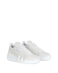 Baskets basses en cuir grises Giuseppe Zanotti