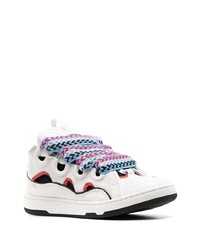 Baskets basses en cuir grises Lanvin