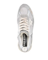 Baskets basses en cuir grises Golden Goose