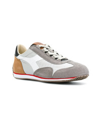 Baskets basses en cuir grises Diadora