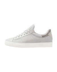 Baskets basses en cuir grises Esprit