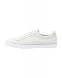 Baskets basses en cuir grises Esprit
