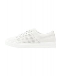 Baskets basses en cuir grises Esprit