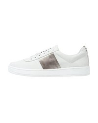 Baskets basses en cuir grises Esprit
