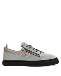 Baskets basses en cuir grises Giuseppe Zanotti