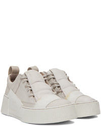 Baskets basses en cuir grises Boris Bidjan Saberi