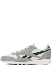 Baskets basses en cuir grises Reebok Classics