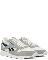 Baskets basses en cuir grises Reebok Classics