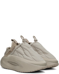 Baskets basses en cuir grises Li-Ning