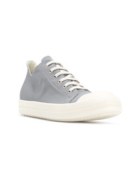 Baskets basses en cuir grises Rick Owens DRKSHDW