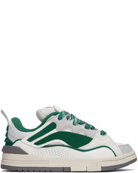 Baskets basses en cuir grises Li-Ning