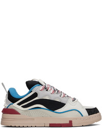 Baskets basses en cuir grises Li-Ning