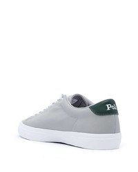 Baskets basses en cuir grises Polo Ralph Lauren