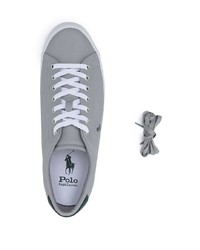 Baskets basses en cuir grises Polo Ralph Lauren