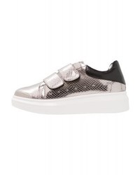 Baskets basses en cuir grises LOST INK
